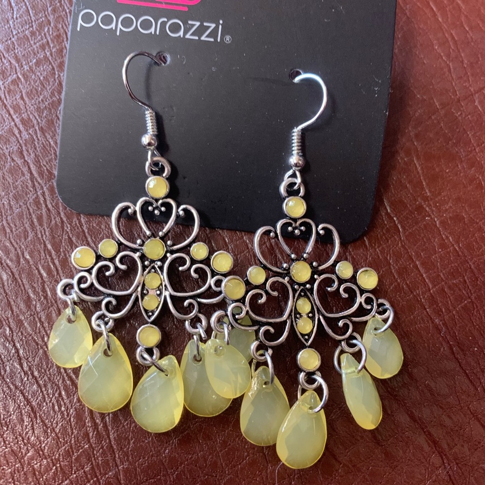 Yellow earrings